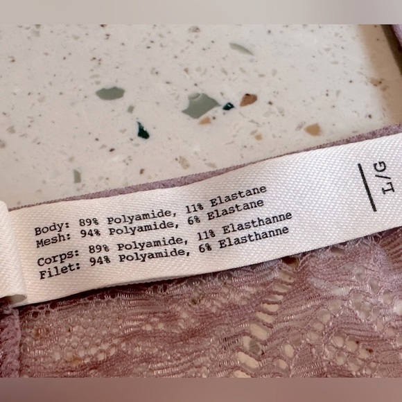 Madewell Lace Bralette in‎ Light Lavender Color - Picture 11 of 12